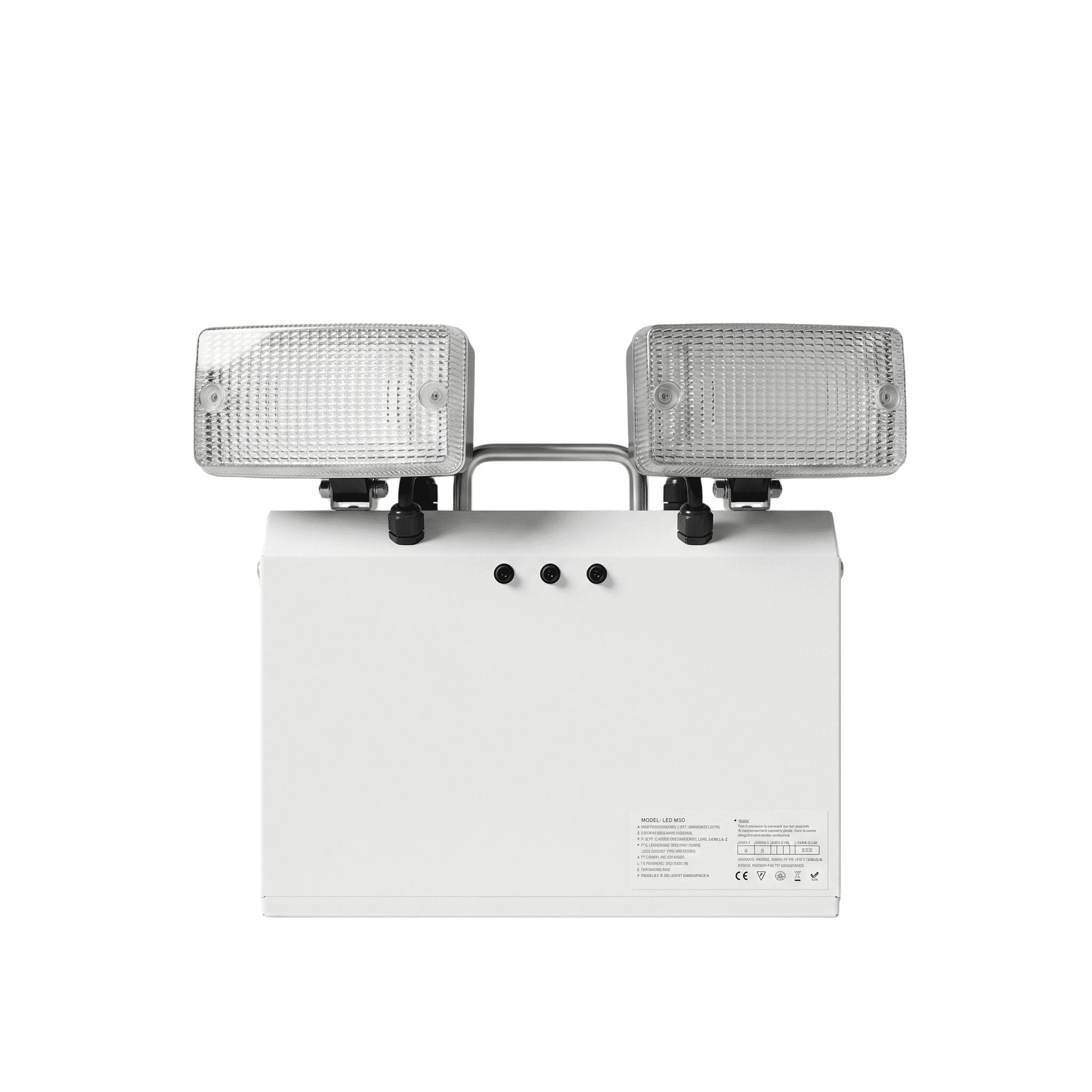 Đèn LED khẩn cấp đôi 12W vỏ kim loại | 1000 lm | Pin dự phòng LiFePO4 6000 mAh HM-TWS05