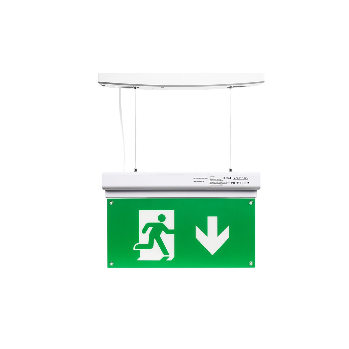 Premium LED Emergency Exit Sign | LiFePO4 Battery | Self-Test Function | 4-Way Universal Mounting EXIT-LED-ES06