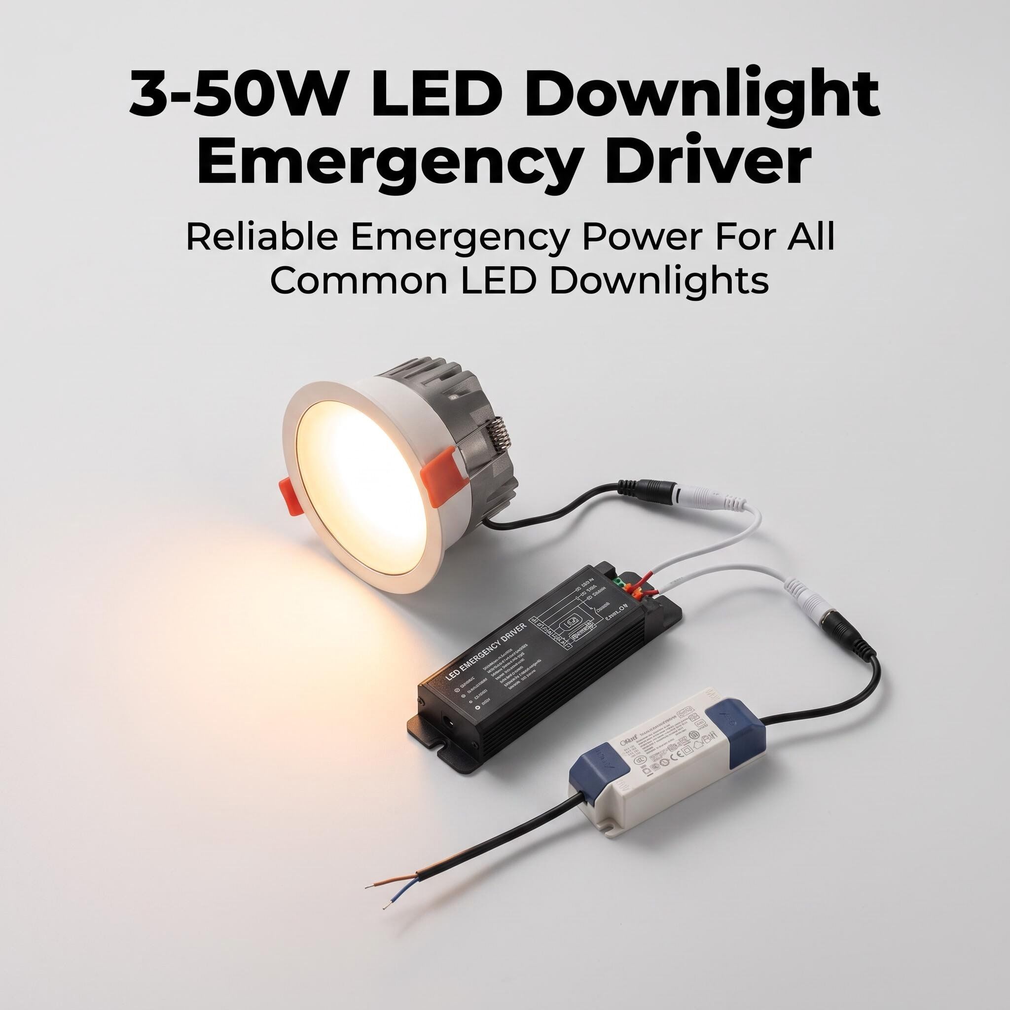 Emergency battery kit for led panel