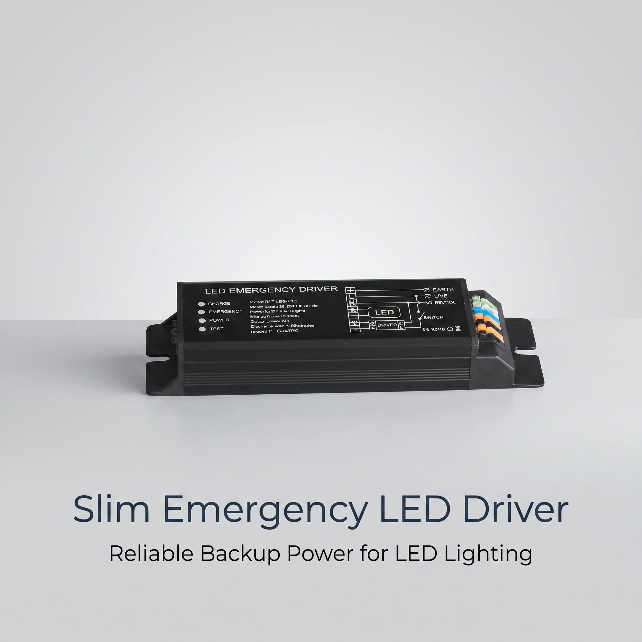1. Bộ điều khiển đèn LED khẩn cấp bằng nhôm | Tương thích với công suất 3–50W | Thời gian dự phòng 3 giờ | FAT-LED-F1G