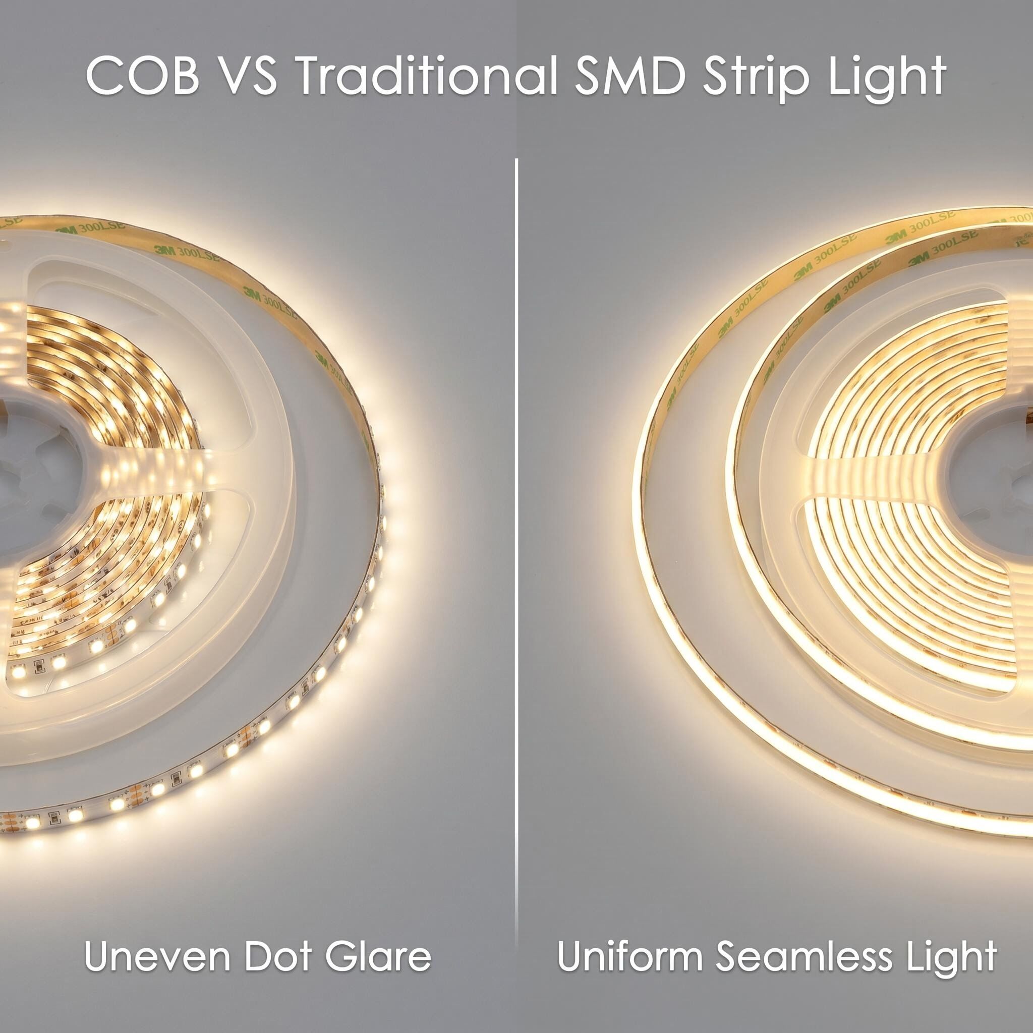مزايا تقنية COB مقارنة بشرائط الإضاءة SMD التقليدية